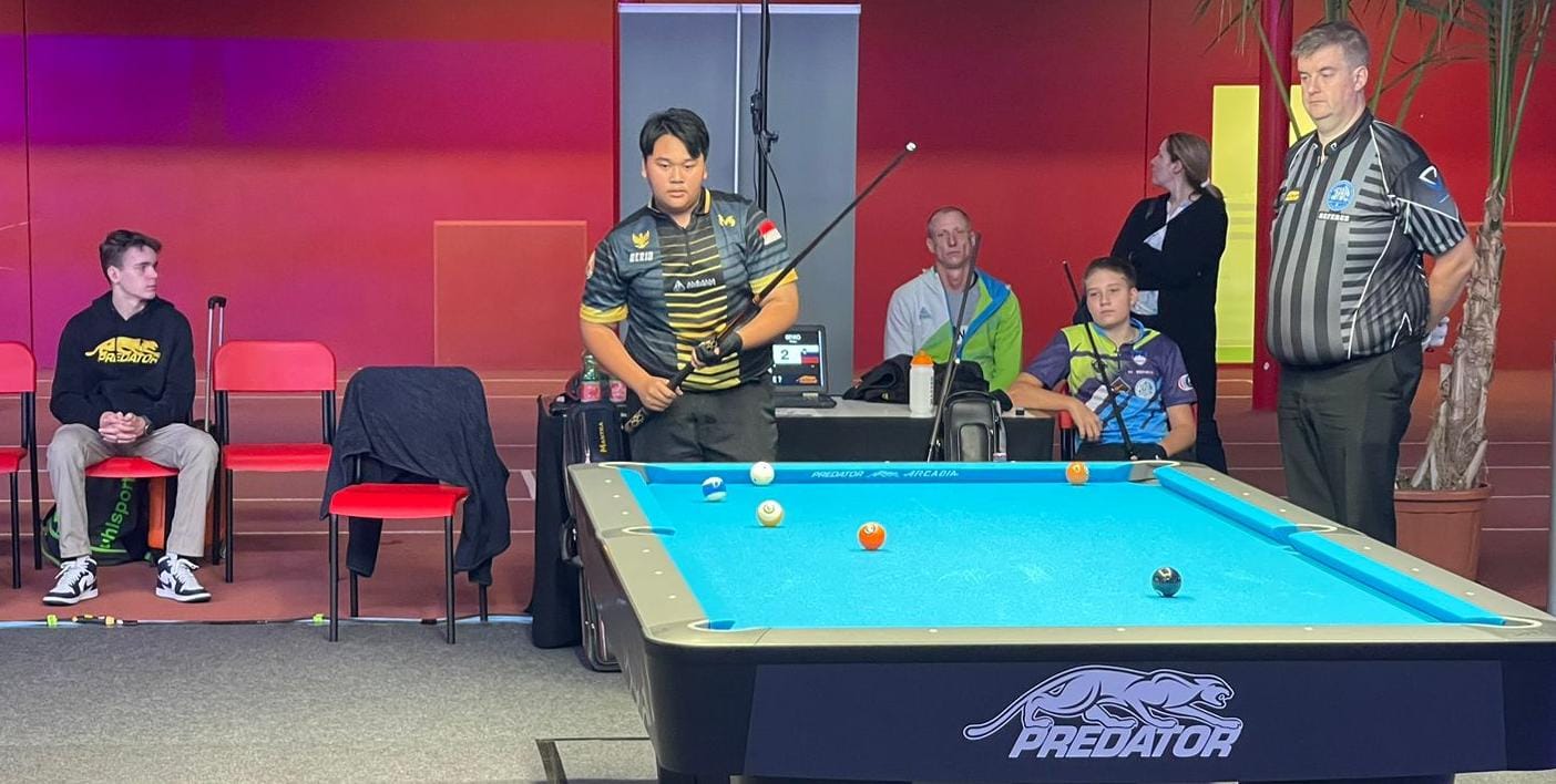 Derin Asaku Sitorus Melangkah ke Final Junior World 10-Ball Championship