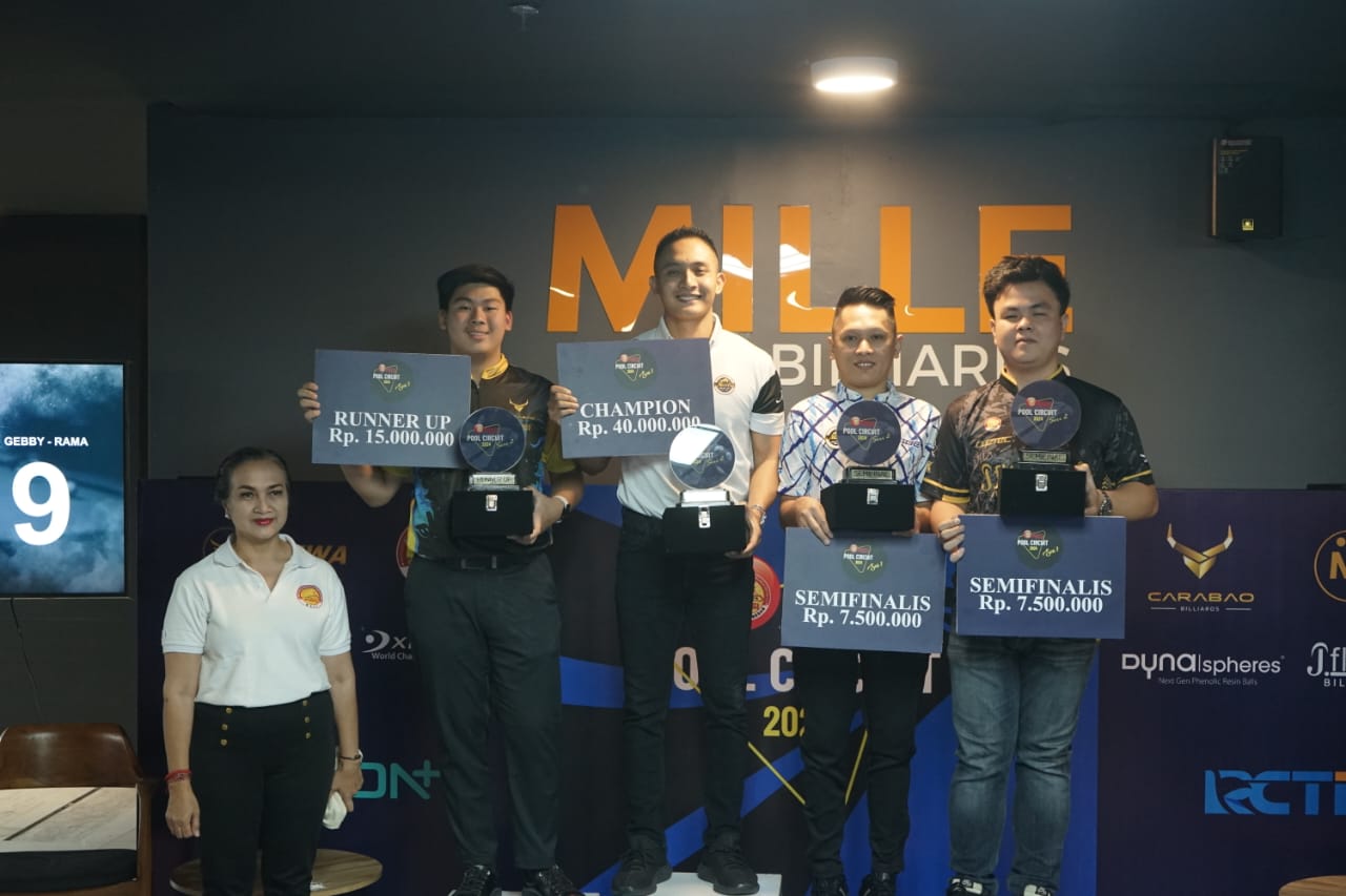 Gebby Adi Wibawa Raih Juara di POBSI Pool Circuit Seri II 2024 Bali