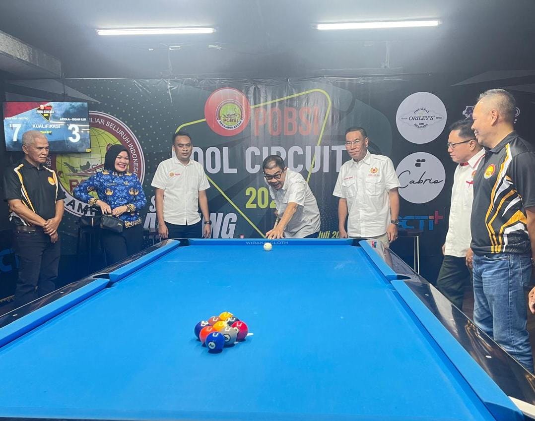 29 Atlet Biliar Ikuti Turnamen Seri Ketiga POBSI Pool Circuit 2024 di Lampung